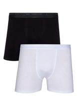 Kit/2 Cueca Boxer Lupo 00784-088 Masculina Algodão Com Elastano T. P/GG