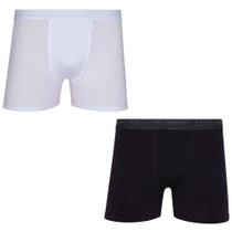Kit/2 Cueca Boxer Lupo 00784-088 Masculina Algodão Com Elastano T. P/GG
