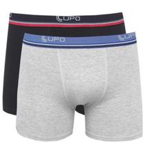 Kit 2 Cueca Boxer Lupo Masculina Algodão Premium 523 Original