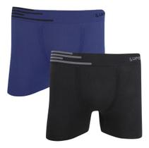 Kit 2 Cueca Boxer Lupo Microfibra Cos Elastico Sem Costura Original