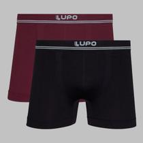 Kit 2 Cueca Boxer Lupo Microfibra Cos Elastico Sem Costura Original