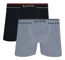 Kit 2 Cueca Boxer Lupo Sem Costura Plus Size Elastano Original 17800