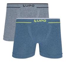 Kit 2 Cueca Boxer Lupo Sem Costura Plus Size Elastano Original 17800