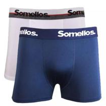 Kit 2 Cueca Boxer Masculina Micro Fibra Tecido Conortavel