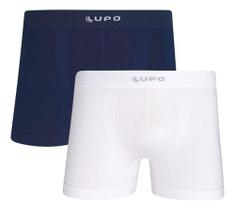 Kit 2 Cueca Boxer Masculina Micromodal Sem Costura Lupo 661 Original