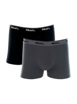Kit/2 Cueca Boxer Mash 110.04 Masculina Basic Algodão T. P/GG