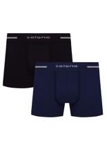 KIT/2 Cueca Boxer Selene 11150.001 Sem Costura Poliamida T. P/EG
