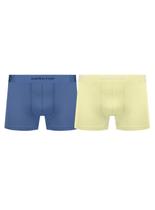 Kit/2 Cueca Boxer Selene 12150.001 Infantil Sem Costura Algodão T. M/EG