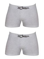 KIT/2 Cueca Boxer Zorba 632781 Seamless Algodão T. P/GG