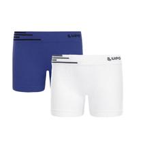 KIT 2 Cueca Infantil Boxer Kids Microfibra Sem Costura Lupo