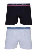 Kit 2 Cueca Lupo Boxer Cotton Algodão Com Elastano 0523-088 Kit 2 Cueca Lupo Boxer Cotton Algodão Com Elastano 0523-088