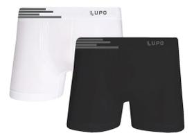 Kit 2 Cueca Lupo Boxer Microfibra Sem Costura - Tecnologia Antimicrobiana e Alta Elasticidade