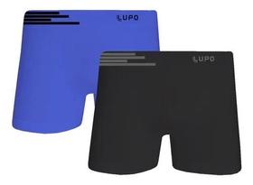 Kit 2 Cueca Lupo Boxer Microfibra Sem Costura - Tecnologia Antimicrobiana e Alta Elasticidade