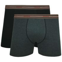 Kit 2 Cueca Lupo Masculina Adulto Box Boxer Algodão Lupo Original Cores Sortidas E Sem Branco