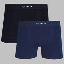 Kit 2 Cueca Masculina Boxer Lupo 661 Original Micromodal Premium