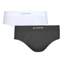 Kit 2 Cueca Masculina Slip Lupo Modal Sem Costura 681 Premium