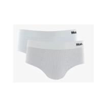 Kit 2 Cueca Mash Slip Microfibra 151.02 Branco/Branco