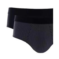 Kit 2 Cueca Mash Slip Microfibra 151.02 Preto/Preto