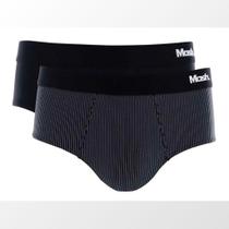 Kit 2 Cueca Mash Slip Microfibra Anatômica Conforto 151.02