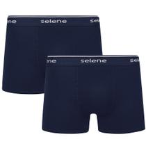 Kit 2 Cueca Selene Masculina Algodão Plus Size Boxer Box