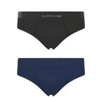 Kit 2 Cueca Selene Masculina Slip Microfibra sem costura