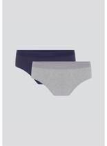 Kit/2 Cueca Slip Hering 77LV Masculina Algodão T. P/XXG