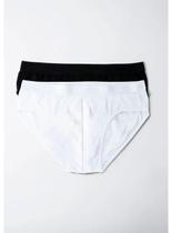 Kit/2 Cueca Slip Hering Intimates 77LV Masculina Algodão T. P/XXG Kit/2 Cueca Slip Hering Intimates 77LV Masculina Algodão T. P/XXG