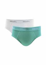 Kit/2 Cueca Slip Infantil Mash 113.04 Algodão T. P/GG Kit/2 Cueca Slip Infantil Mash 113.04 Algodão T. P/GG