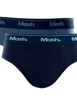 Kit/2 Cueca Slip Infantil Mash 113.04 Algodão T. P/GG Kit/2 Cueca Slip Infantil Mash 113.04 Algodão T. P/GG