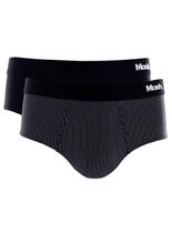 Kit/2 cueca slip microfibra liso/listra 15102 t.p/gg Kit/2 cueca slip microfibra liso/listra 15102 t.p/gg