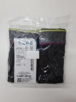 Kit 2 Cuecas Boxer Adulto Lupo 784-088 Com Algodão e Elastano, Pretas.