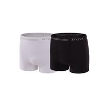 Kit 2 Cuecas Boxer Branco/Preto Trifil CE0277 Kit 2 Cuecas Boxer Branco/Preto Trifil CE0277