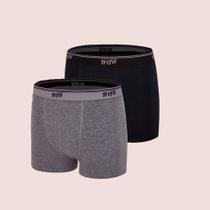 Kit 2 Cuecas Boxer Em Algodão Costura Fina Trifil Kit 2 Cuecas Boxer Em Algodão Costura Fina Trifil