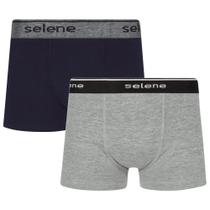 Kit 2 Cuecas Boxer Infantil Criança Box Algodão Selene