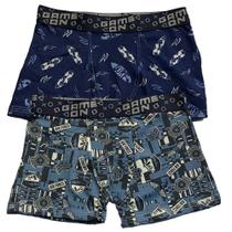 Kit 2 Cuecas Boxer Infantil Fristyle Em Microfibra Estampada Kit 2 Cuecas Boxer Infantil Fristyle Em Microfibra Estampada