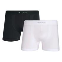Kit 2 Cuecas Boxer Lisas em Microfibra Antimicrobial Lupo Kit 2 Cuecas Boxer Lisas em Microfibra Antimicrobial Lupo