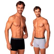 Kit 2 Cuecas Boxer Lupo Algodão Liso Conforto Original