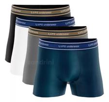 Kit 2 Cuecas Boxer Lupo Cueca Algodão Preta Atacado Adulto Original