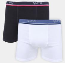 Kit 2 Cuecas Boxer Lupo Em Algodão Masculina Cotton Original