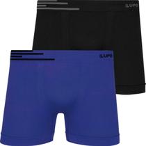 Kit 2 Cuecas Boxer Lupo Original Em Microfibra Sem Costura Adulto Box Masculina Atacado 436