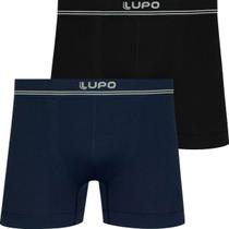 Kit 2 Cuecas Boxer Lupo Original Em Microfibra Sem Costura Adulto Box Masculina Atacado 436