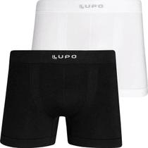Kit 2 Cuecas Boxer Lupo Original Em Micromodal Cueca Sem Costura Adulto Box Masculina Atacado