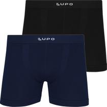 Kit 2 Cuecas Boxer Lupo Original Em Poliamida Sem Costura Adulto Box Masculina Atacado 436