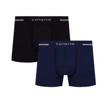 Kit 2 Cuecas Boxer Masculina Microfibra Selene 11150
