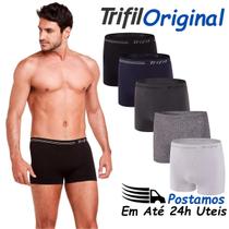 Kit 2 Cuecas Boxer Masculina Microfibra Trifil Sem Costura CE 0277
