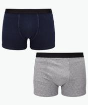 Kit 2 Cuecas Boxer Masculina MR Azul-73177 Kit 2 Cuecas Boxer Masculina MR Azul-73177
