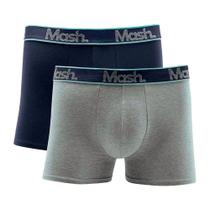 Kit 2 Cuecas Boxer Mash Basic Cotton Masculino