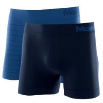 Kit 2 Cuecas Boxer Mash Masculina Microfibra Sem Costura