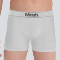 Kit 2 cuecas boxer microfibra sem costura infantil g branco unica - MASH