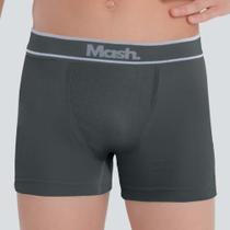 Kit 2 cuecas boxer microfibra sem costura infantil g cinza chumbo unica